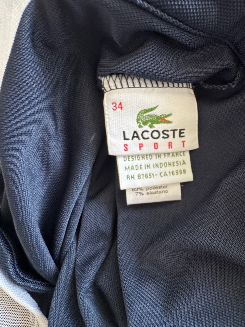 Navy Lacoste tennis skirt